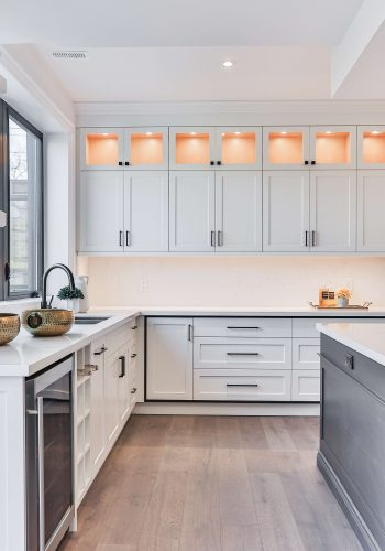 Bright kitchen with sleek cabinetry